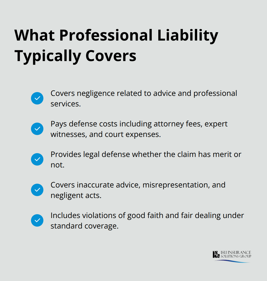 Key coverage elements of professional liability insurance - professional liability for businesses